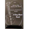 Sound of Music Guitar Award on a Black Base - Acrylic